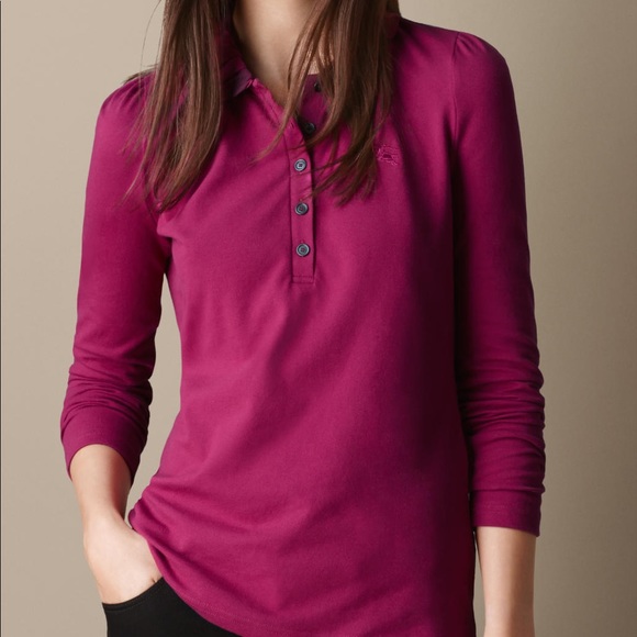 Burberry Tops - Burberry Check Collar Shirt Small